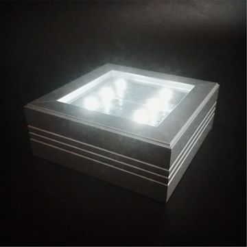 铝材方形100MM太阳能节能LED地砖灯抗压免电费
